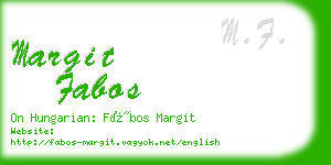 margit fabos business card